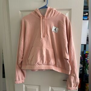 Nike pink Jordan Women’s Cropped Hoodie Size Large